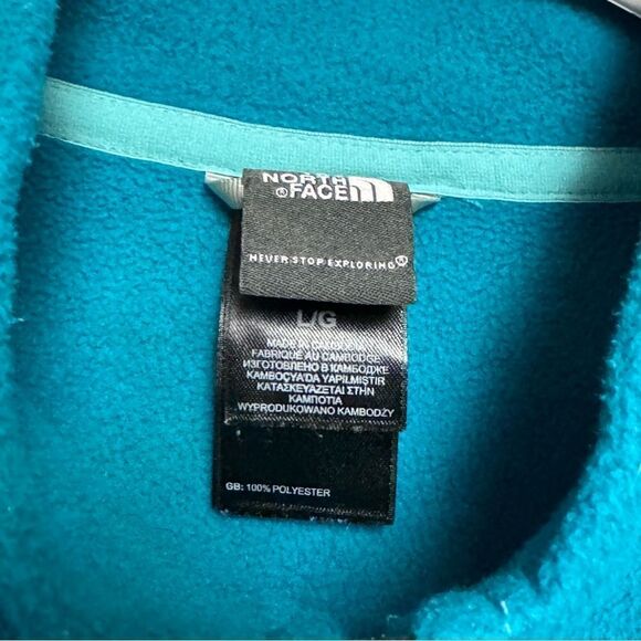 The North Face Pullover women’s Fleece tops shirts Purple blue size L Large - Picture 4 of 5